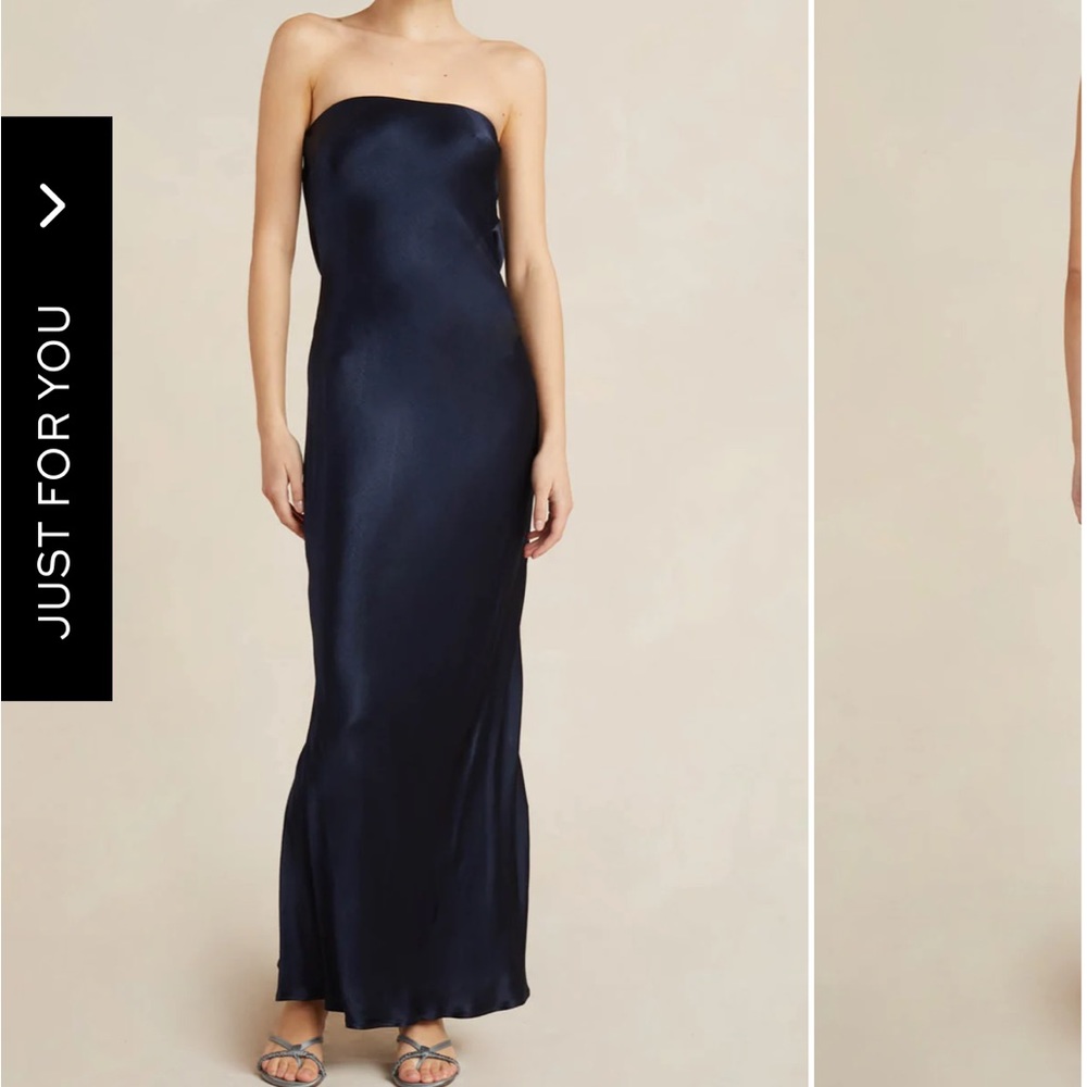 Bec + Bridge Strapless Moondance Dress Navy